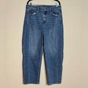 Old Navy Women's High Rise Barrel Denim